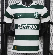 2627 Portugal Lisbon sporting Home Player Version Soccer Jersey